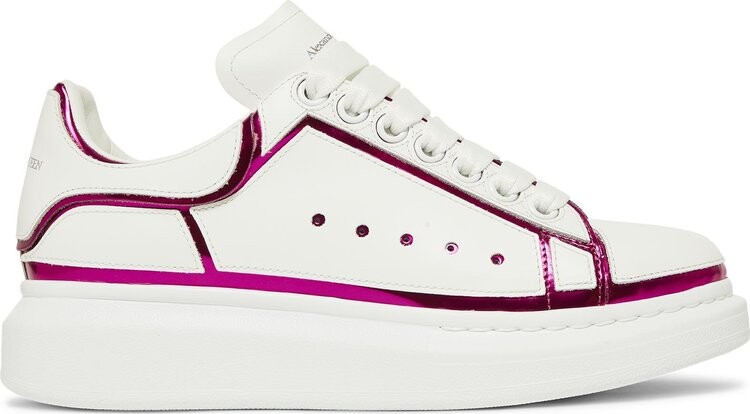 

Кроссовки Alexander McQueen Wmns Oversized Sneaker White Printers Pink, белый