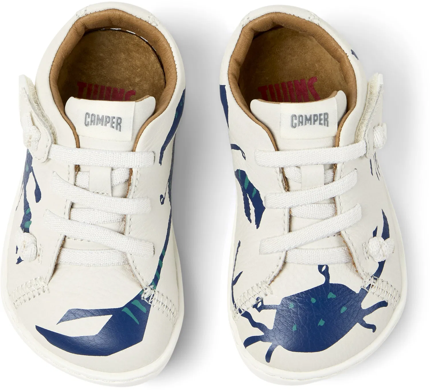 Детские кроссовки Camper First-Step Peu белого цвета — фото 3