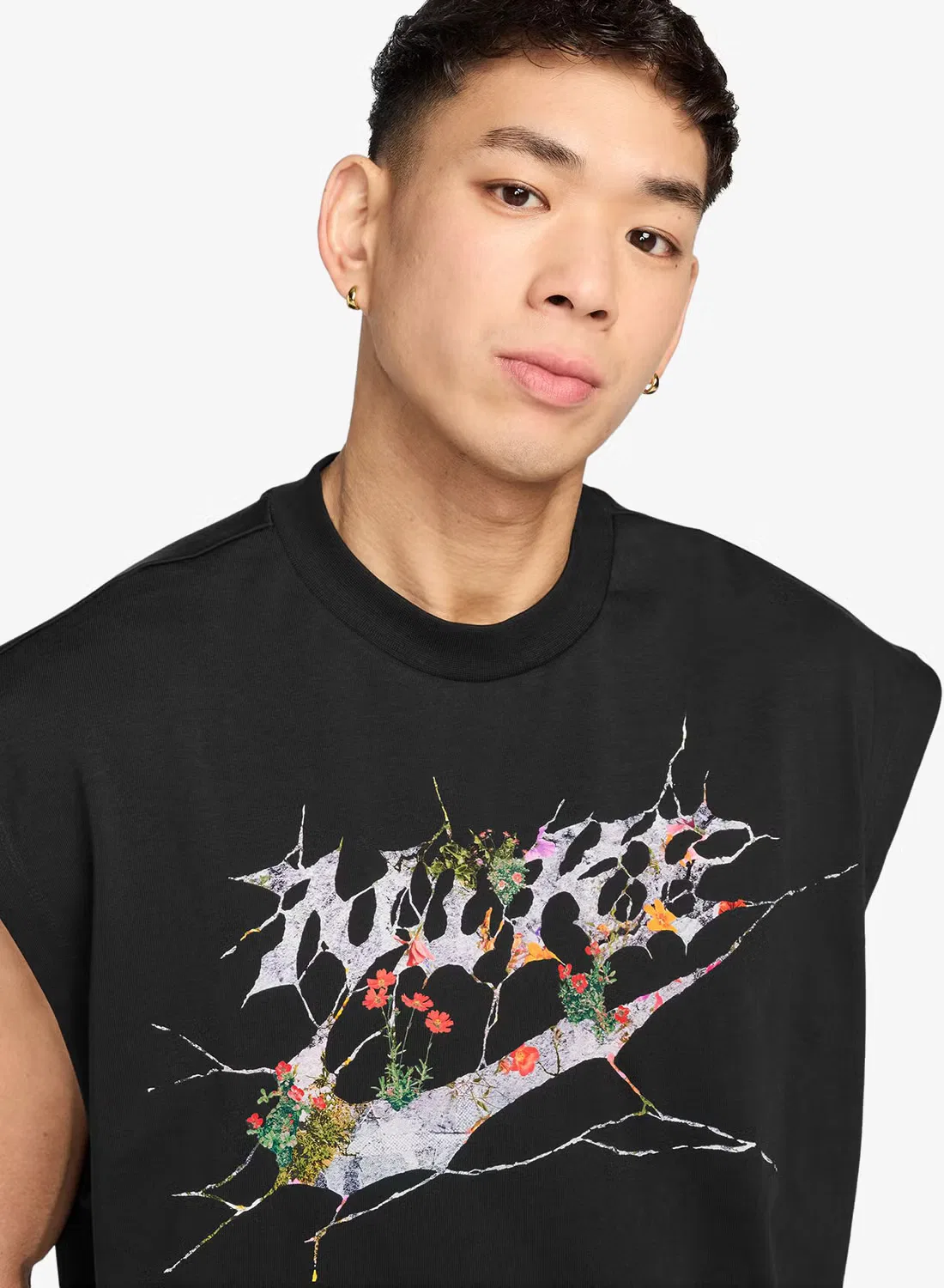 Футболка с графическим принтом Dri-Fit si Nike, черный — фото 3