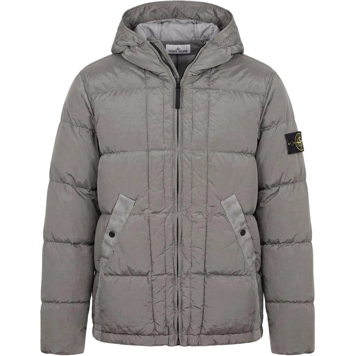 Мужская куртка-пуховик с капюшоном Gray STONE ISLAND, Серый