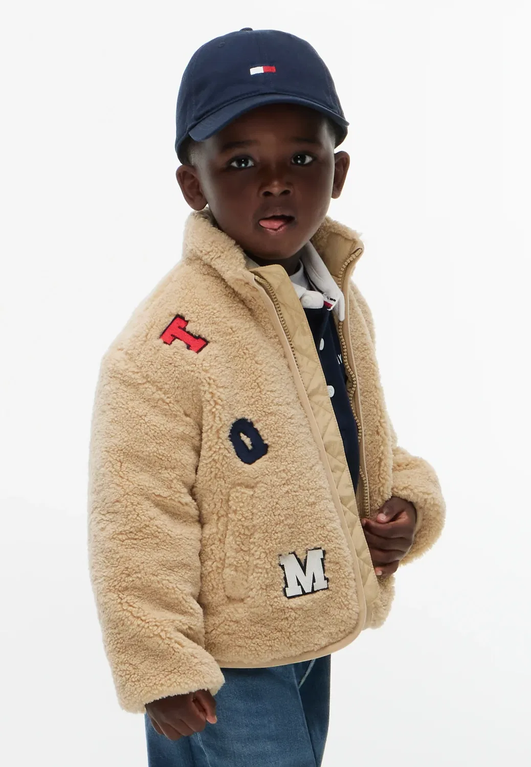Куртка Lu "тедди" - флисовая куртка Tommy Hilfiger, Gentle Gold — фото 3
