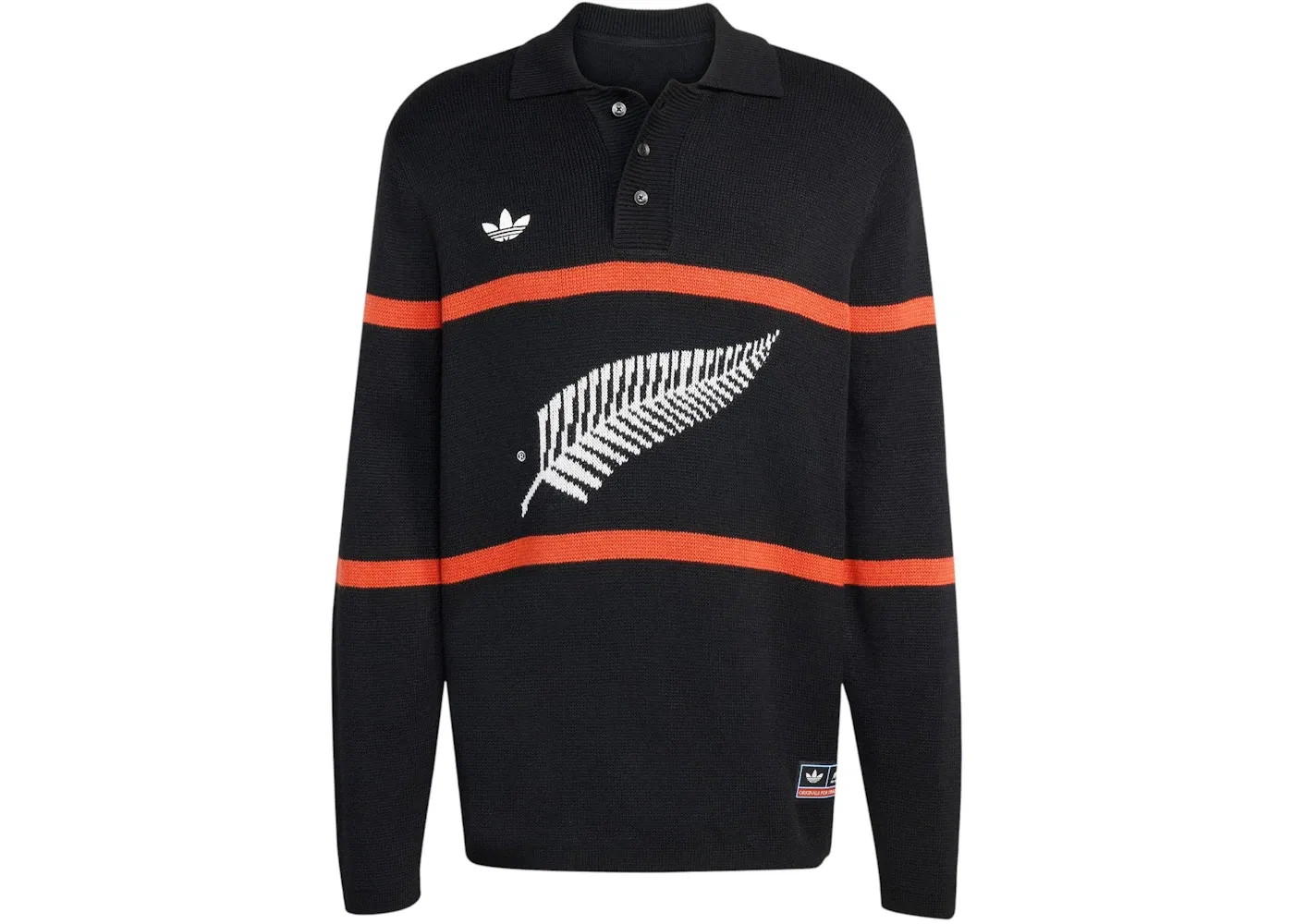 Мужское поло с длинным рукавом Adidas All Blacks, Black Black