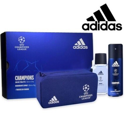 

Adidas Champions League EDT для мужчин 50 мл с дезодорантом 150 мл и пакетиком