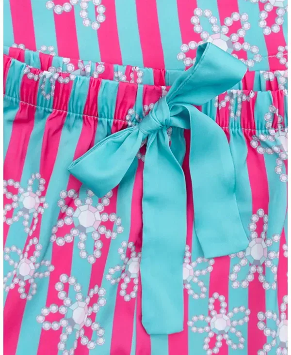 Детский комплект для девочек с принтом Silky Daisy Set Sunshine Society, мультиколор — фото 3