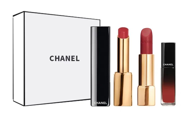 Женский набор для макияжа губ с бальзамом, блеском и помадой, CHANEL, Red — фото 3