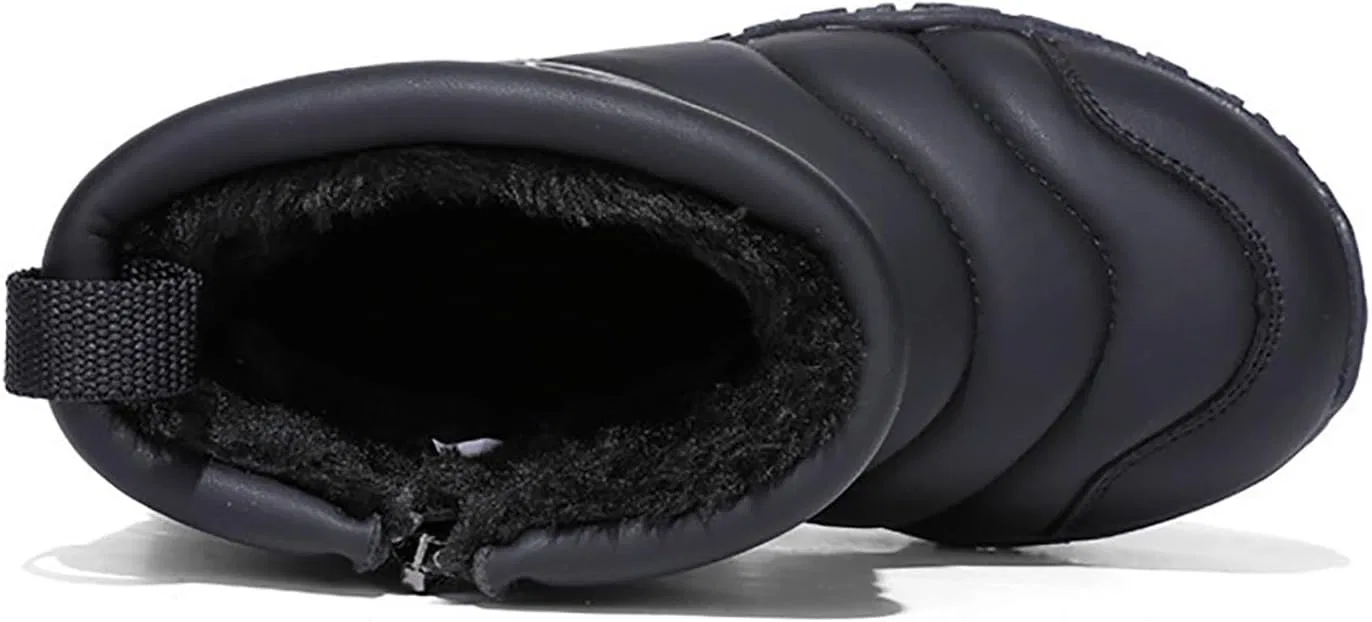Детские зимние ботинки для девочек с флисовой подкладкой Snow Boots, Black — фото 4