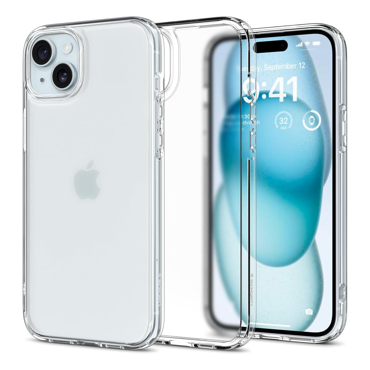 

Чехол Spigen Ultra Hybrid для iPhone 15, Frost Clear, Прозрачный, Чехол Spigen Ultra Hybrid для iPhone 15, Frost Clear
