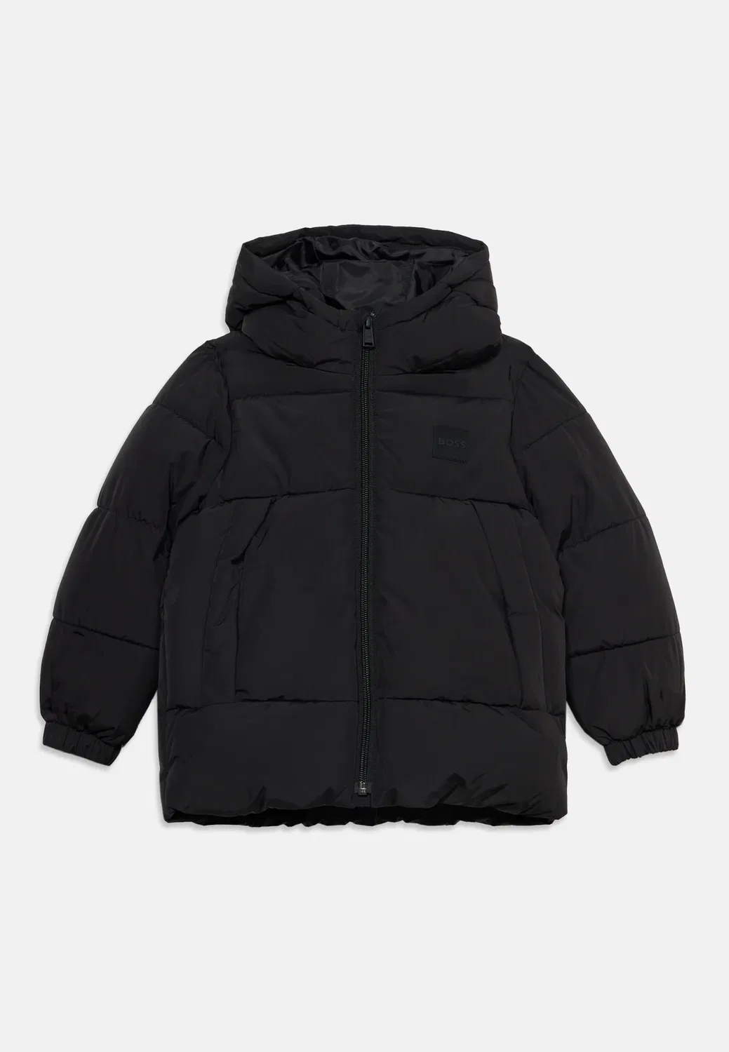 Пуховик - зимняя куртка Boss Kidswear, Black — фото 3