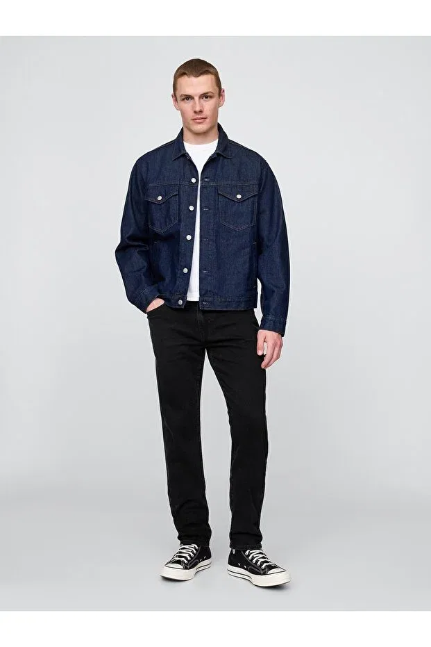 Мужские джинсы прямого кроя Gap, Black-000