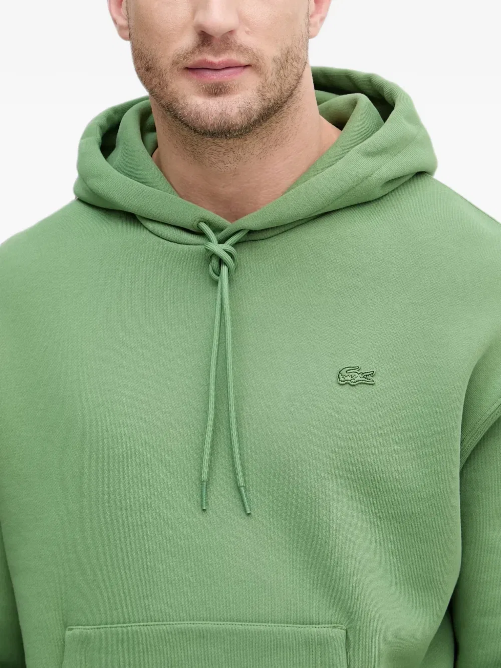 Худи Lacoste с нашивкой-логотипом, зеленый — фото 4