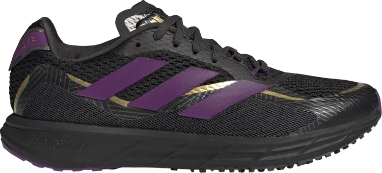 

Кроссовки Adidas Marvel x SL20.3 'Black Panther', черный, Черный;фиолетовый, Кроссовки Adidas Marvel x SL20.3 'Black Panther', черный