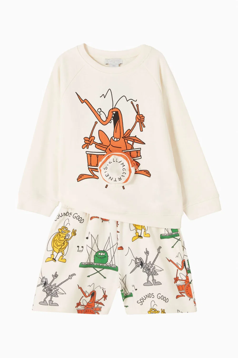 Свитшот с принтом Insect Playing Drums Stella McCartney — фото 2