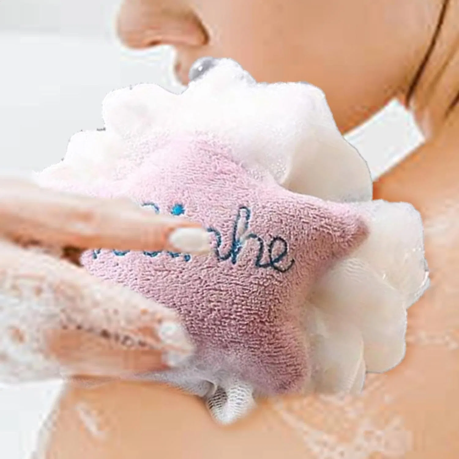 Мочалка-люфа Star Body Scrub, New Pink Generic — фото 3