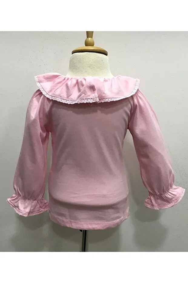 Детская футболка для девочек с длинным рукавом Çikoby, Pink — фото 3