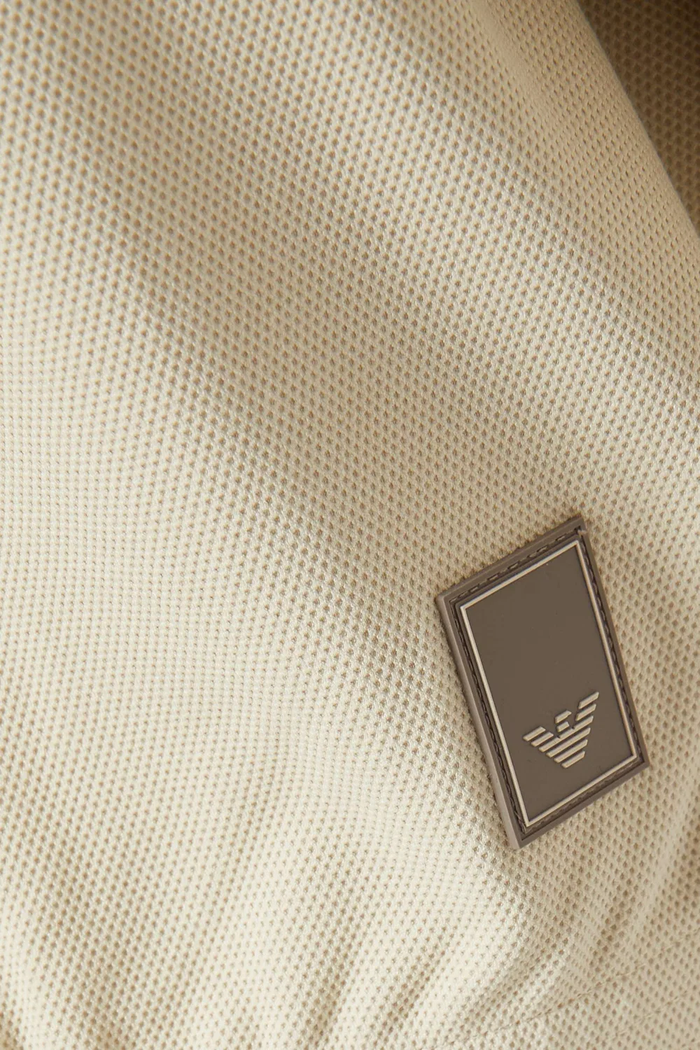 Emporio Armani Толстовка на молнии из хлопковой смеси, нейтральный — фото 4
