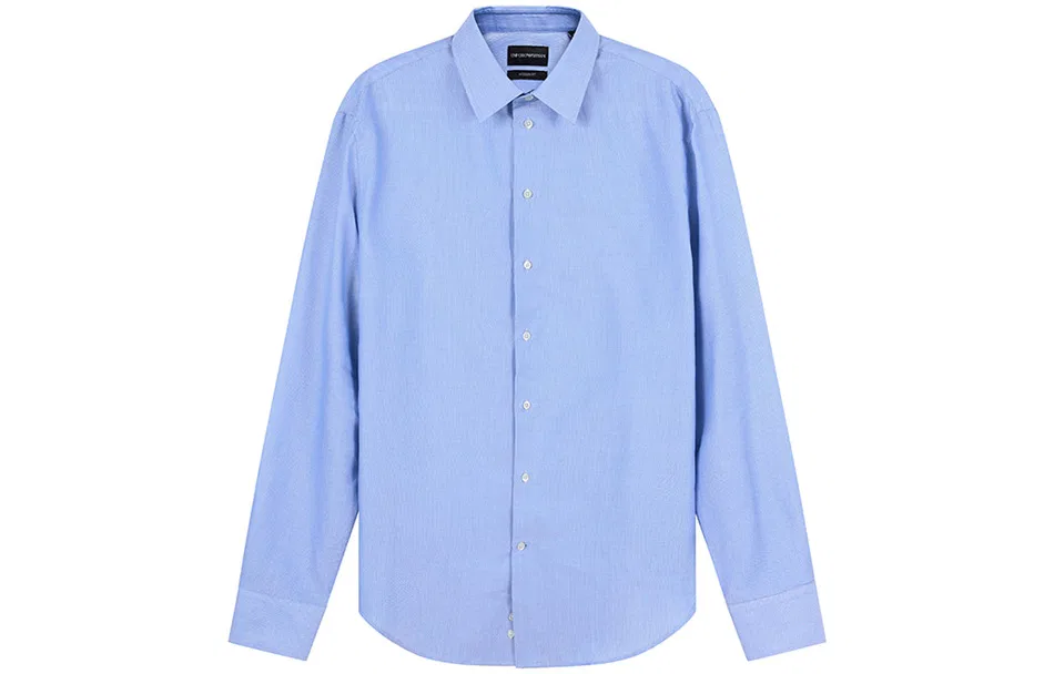 Мужская рубашка Light Blue EMPORIO ARMANI