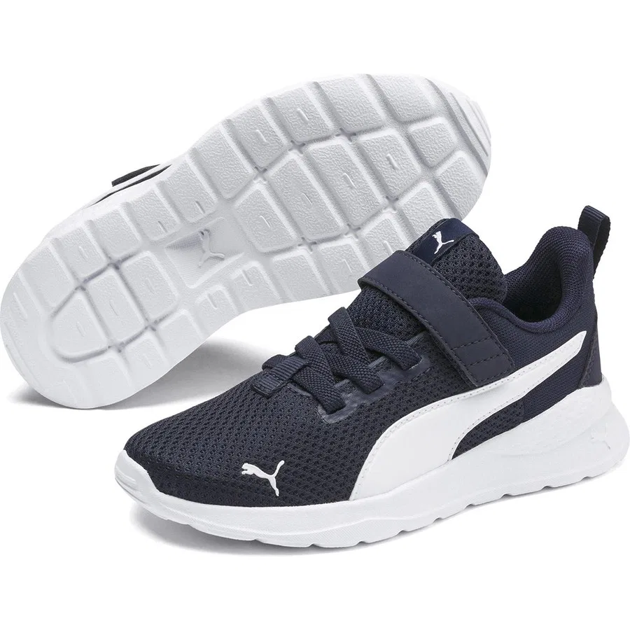 Детские кроссовки с легкой подошвой Anzarun Lite Ac Ps Puma, Темно-синий — фото 2