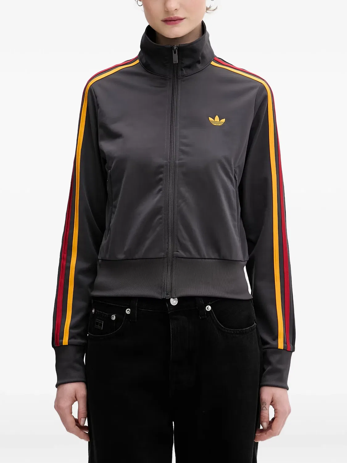 Adidas Бомбер Firedbird серый