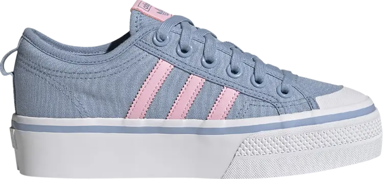 

Кроссовки Adidas Wmns Nizza Platform 'Altered Blue Bliss Pink', синий