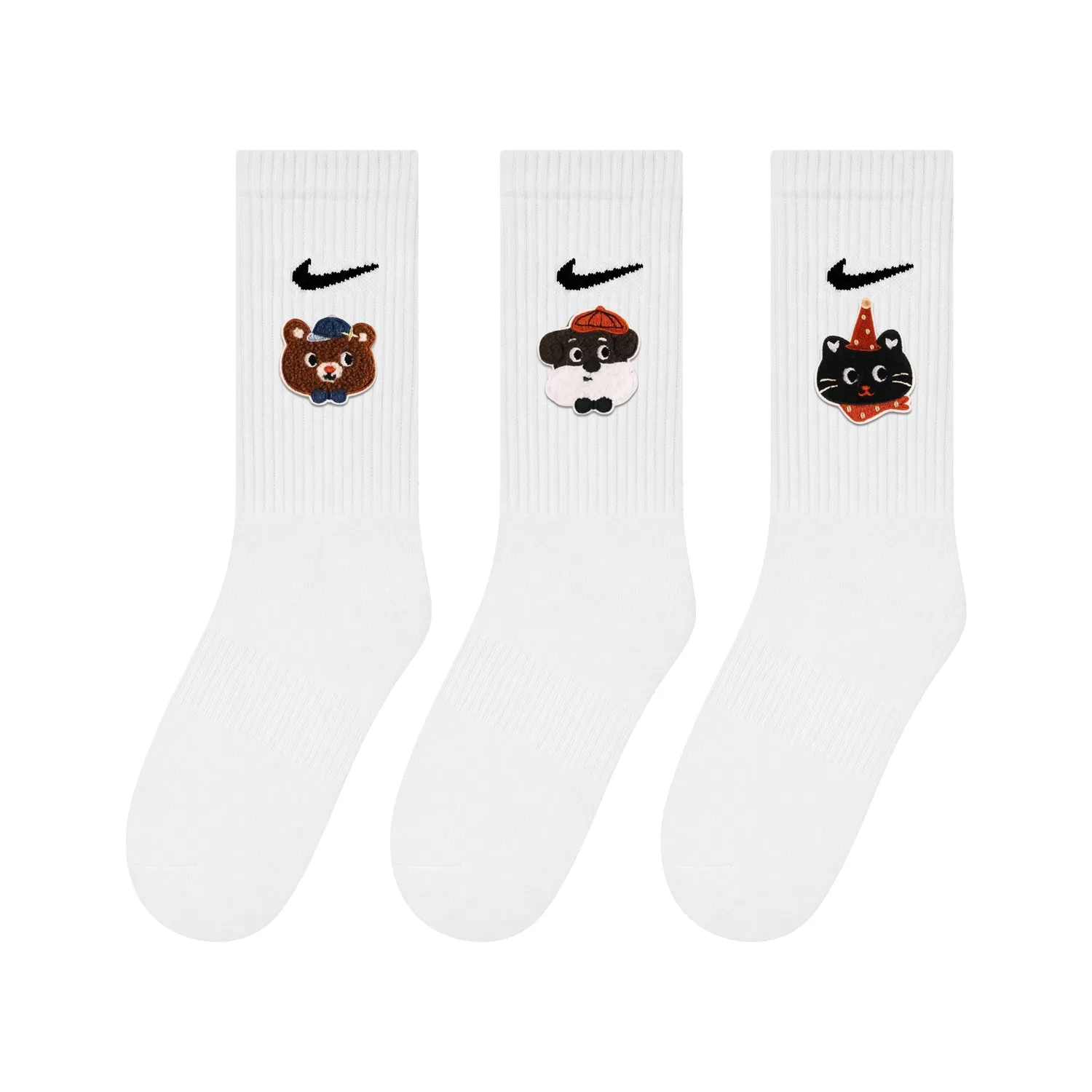 Носки для детей, средней растяжимости, Nike, Classical Style White
