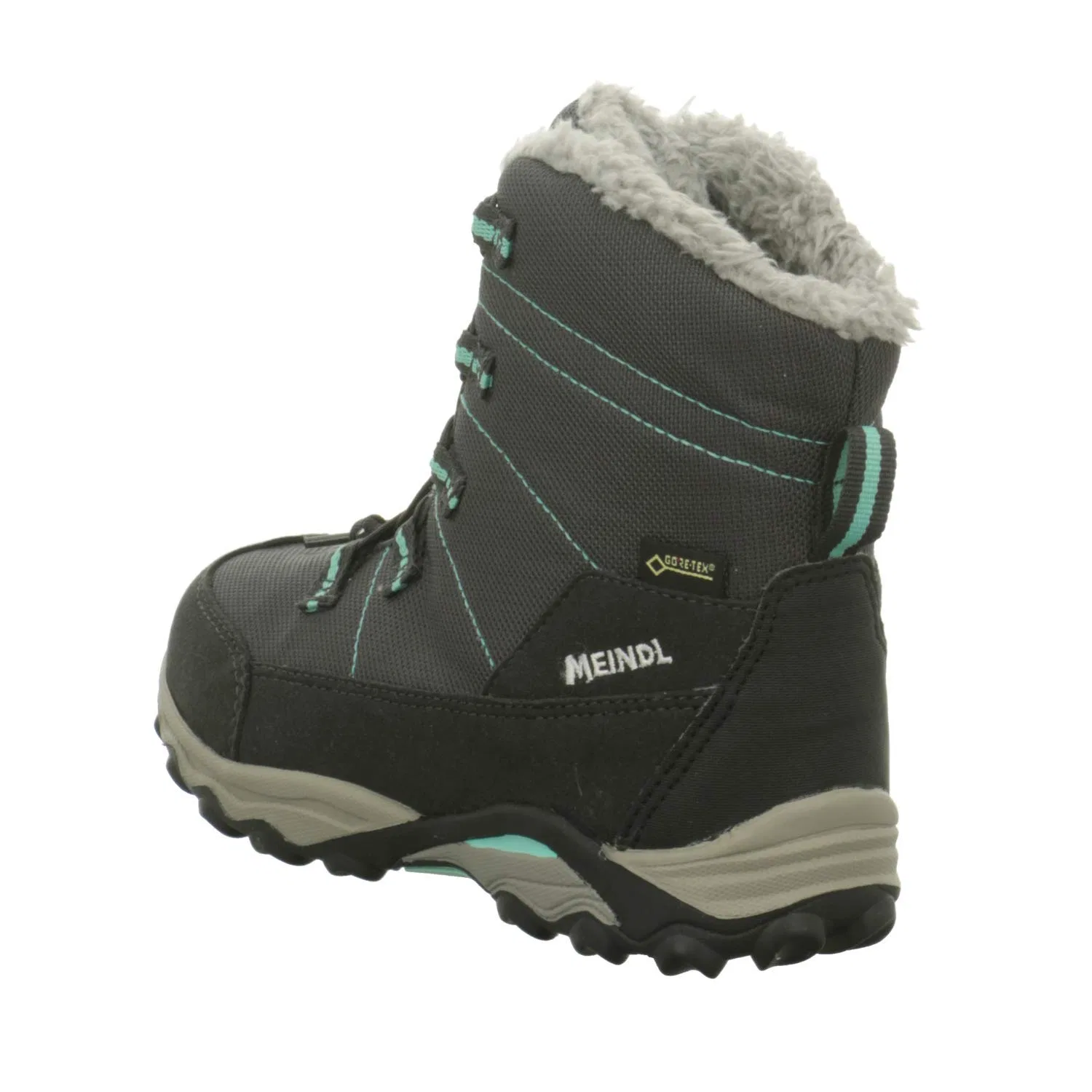 Детские зимние ботинки для мальчиков с мембраной Gore-Tex Yolup Junior GTX Meindl, Graphit Türkis — фото 3