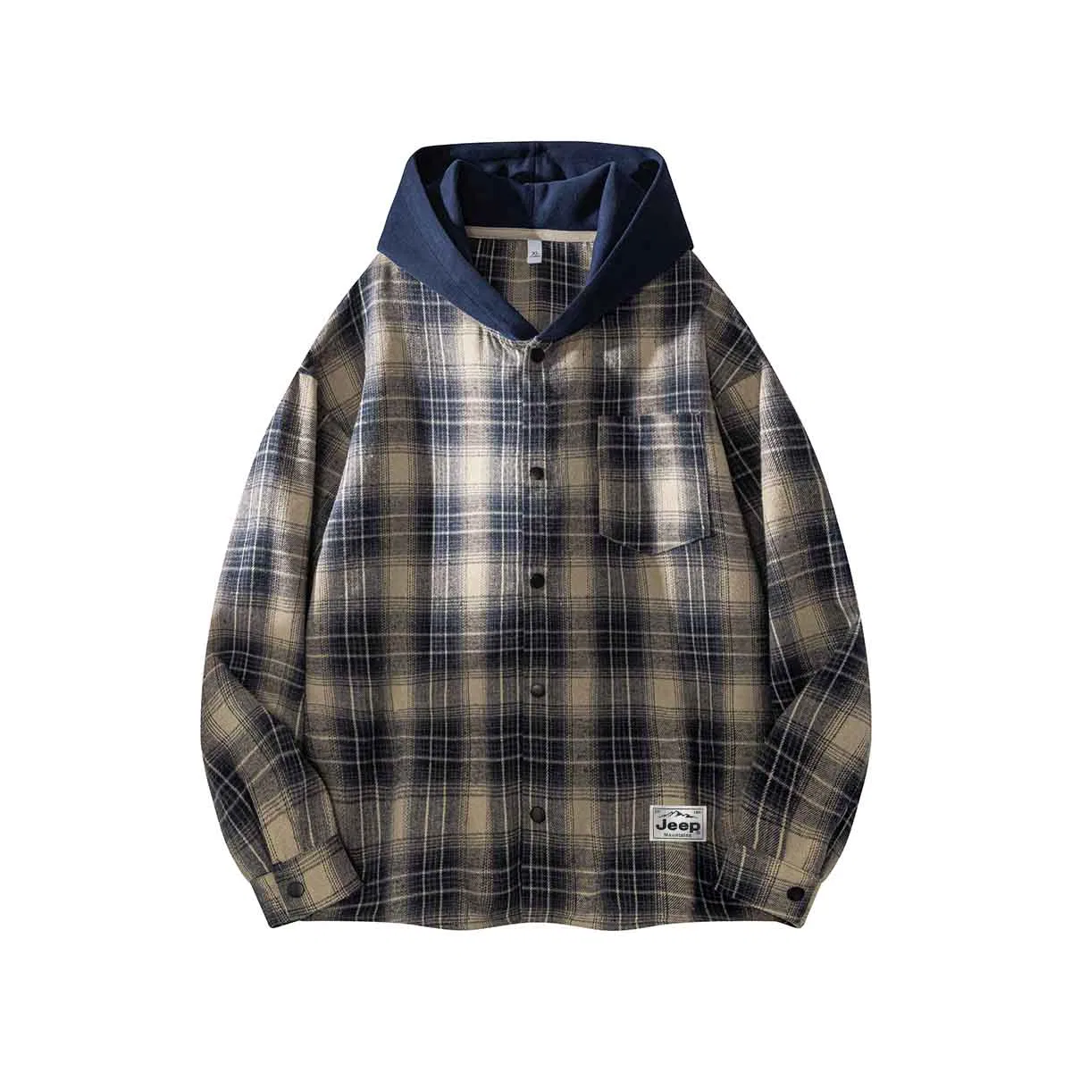 Детская рубашка с капюшоном Jeep Classic Collection, Khaki Blue