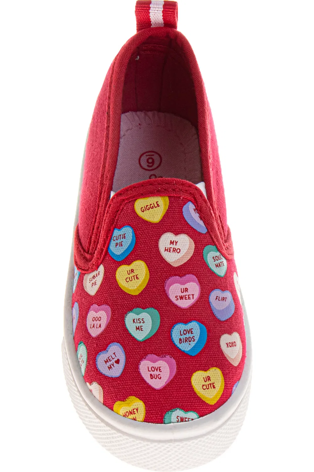 Тапочки детские с сердечками SweetHearts, Red Multi — фото 3