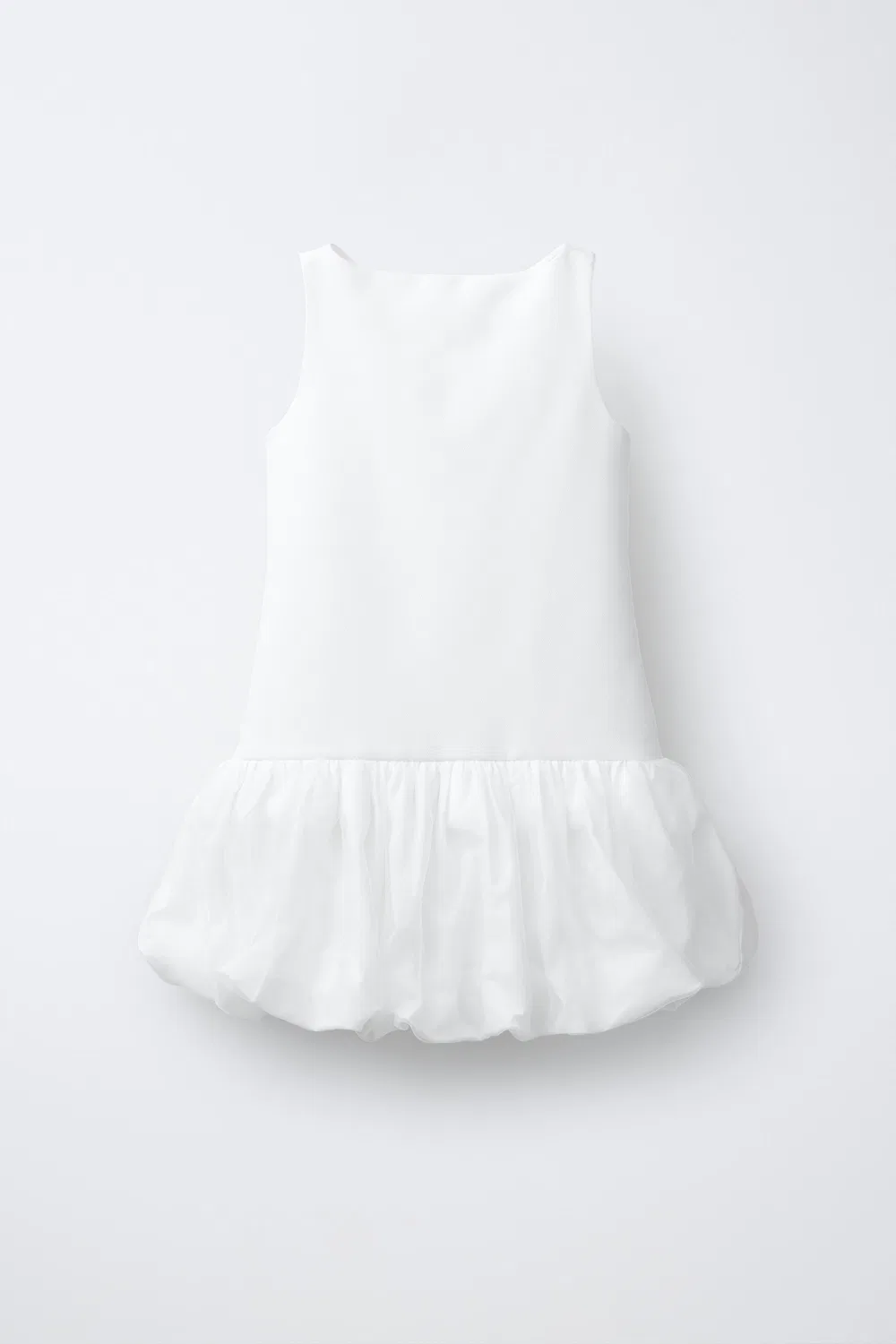 ПЛАТЬЕ ИЗ КОМБИНИРОВАННОЙ ОРГАНЗЫ ZARA, White