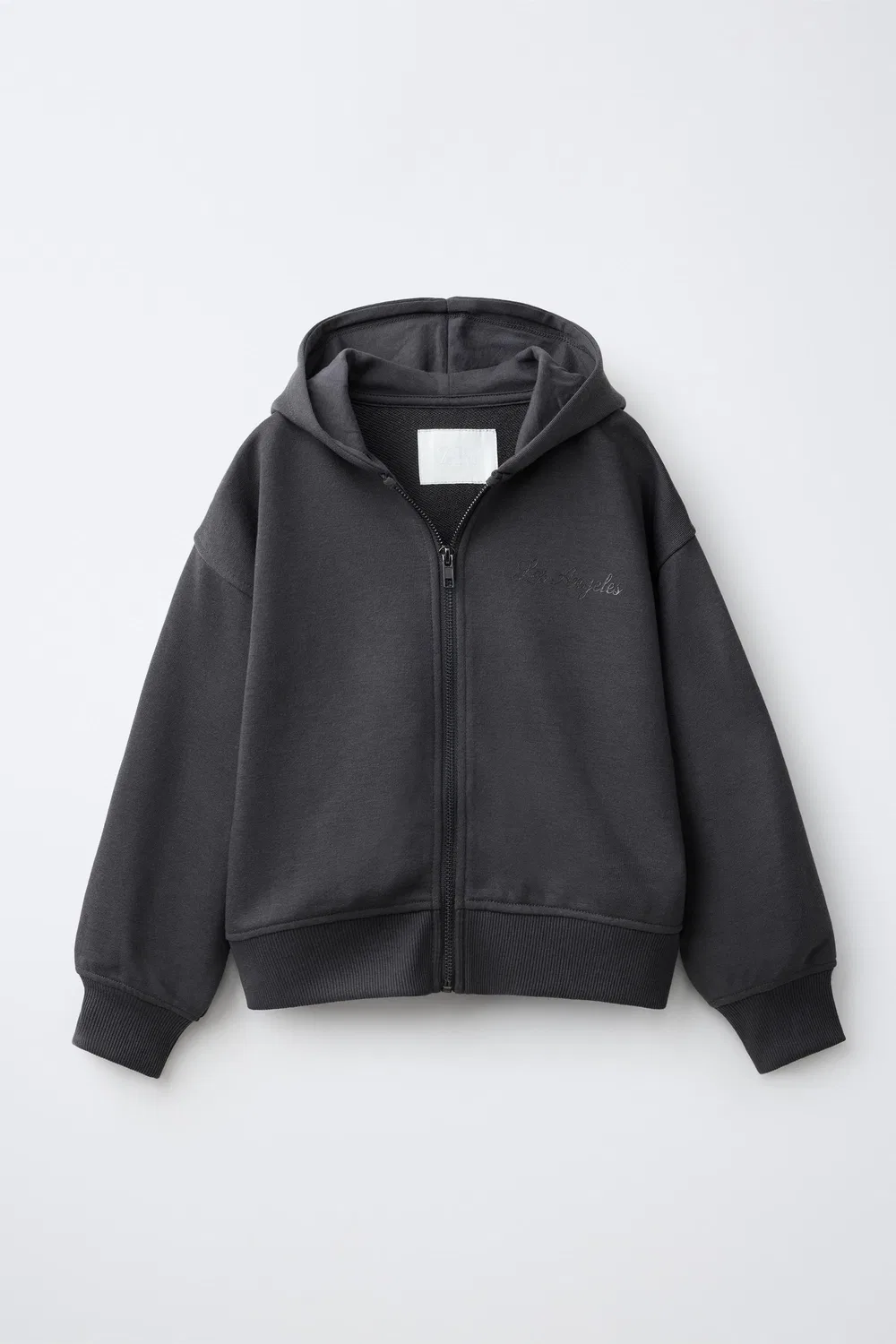 Толстовка на молнии с пайетками в виде крыльев ZARA, Anthracite grey