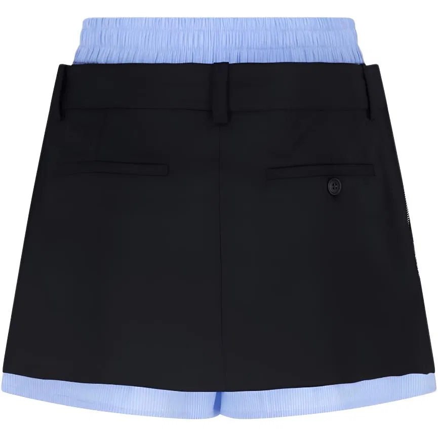 Женская юбка мини повседневная Alexander Wang, Blue Black — фото 3