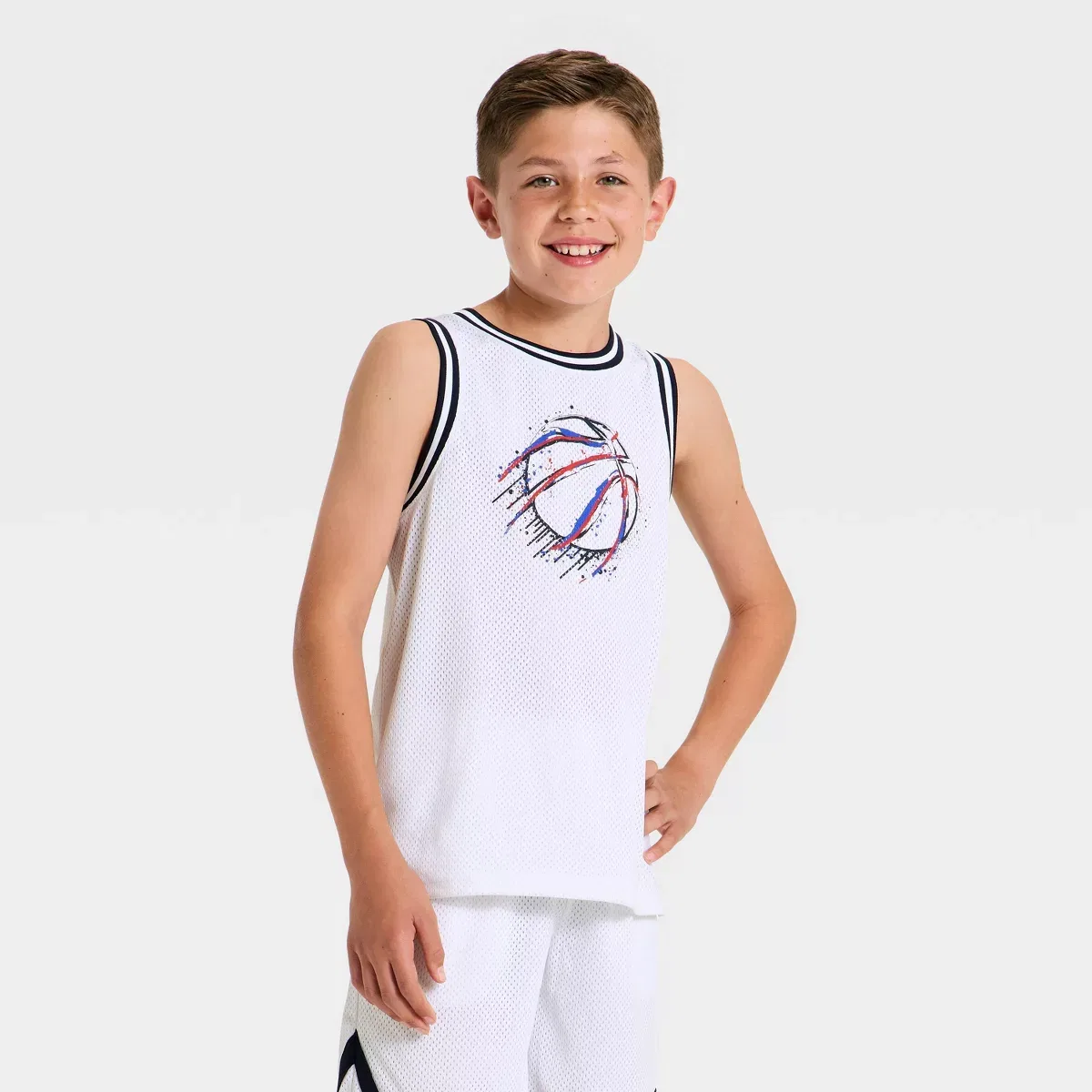 Детский топ без рукавов All In Motion KIDS PERFORMANCE, White