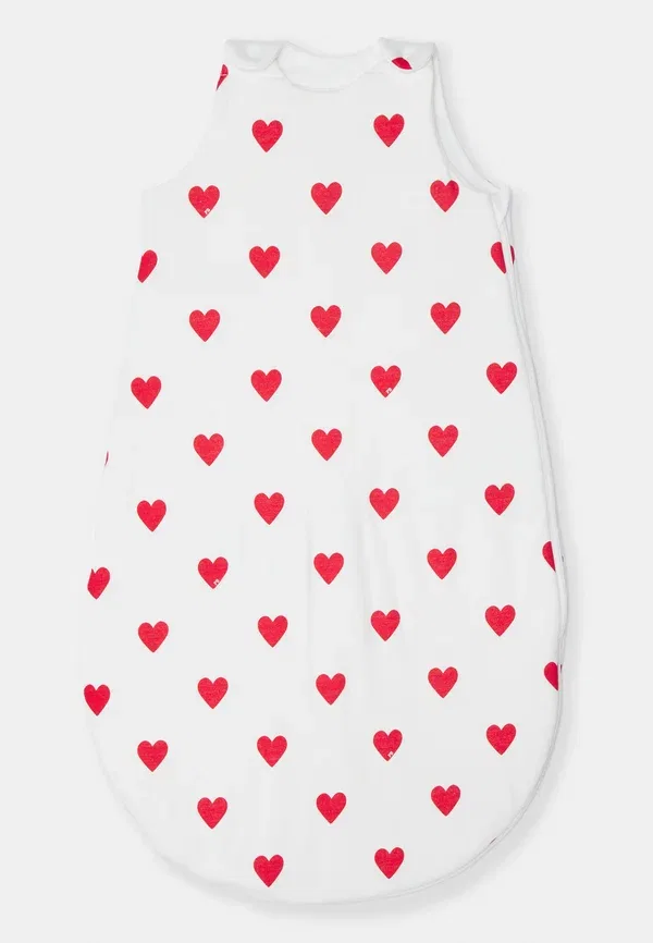 Детский спальный мешок, хлопок, Baby gigoteuse permanent unisex, Petit Bateau, marshmallow/terkuit — фото 3