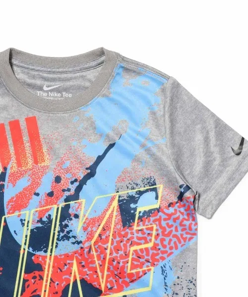 Детская футболка с принтом NIKE NKB ICON RADIANT DF SS TEE, Зеленый — фото 4
