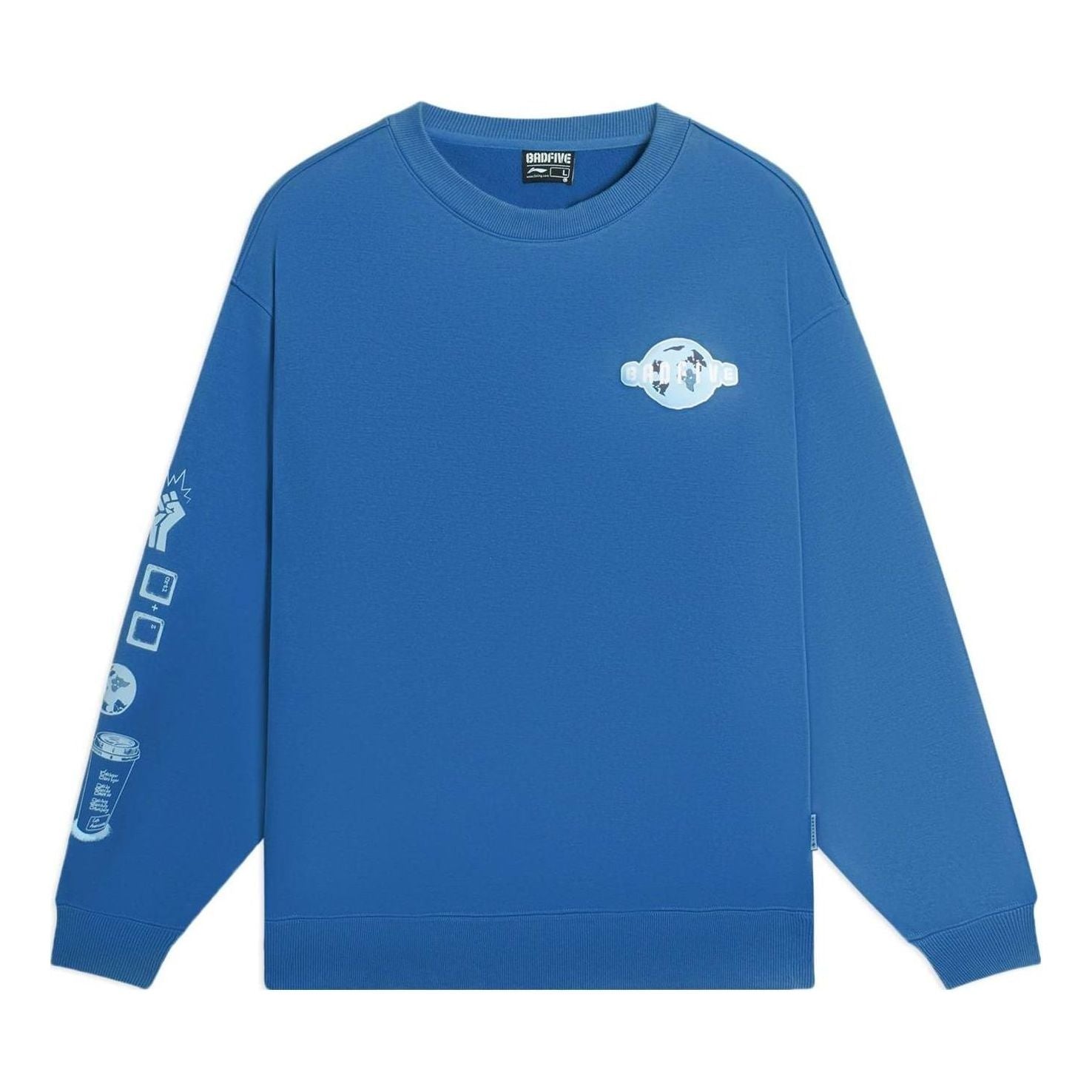 

Спортивная толстовка Li-Ning BadFive Graphic Sweatshirt 'Blue' AWDSC01-4, синий