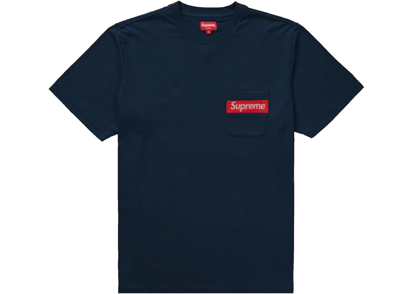 Мужская футболка с накладным карманом Supreme Tee, Navy