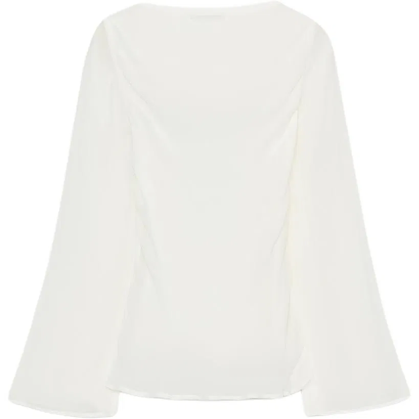 Женская футболка с квадратным вырезом Raw White ZARA, Raw White — фото 3