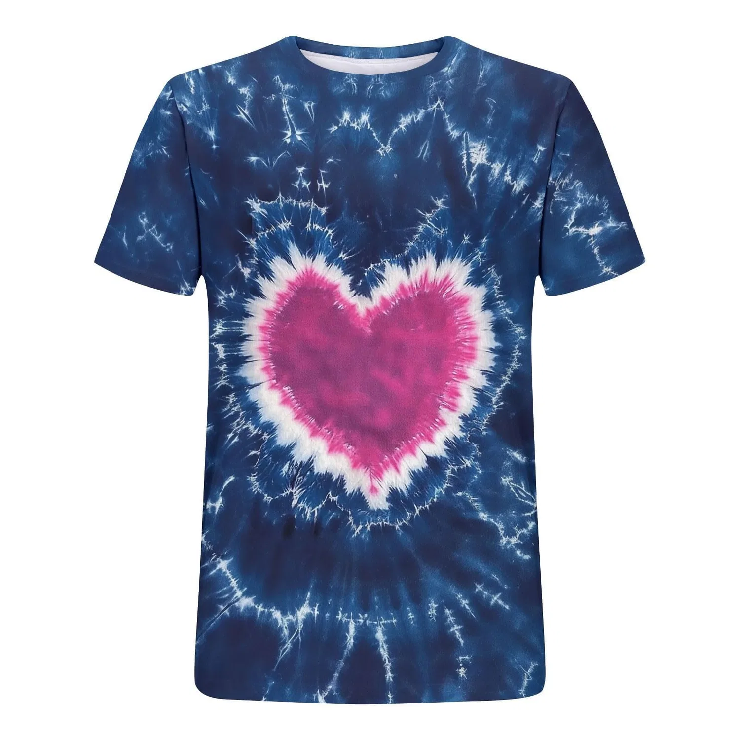 Женская футболка с принтом tie dye с длинным рукавом, 1a-blu Scuro — фото 4