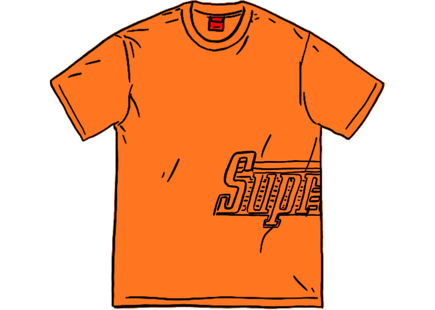 Мужская футболка Supreme S/S Top, Orange