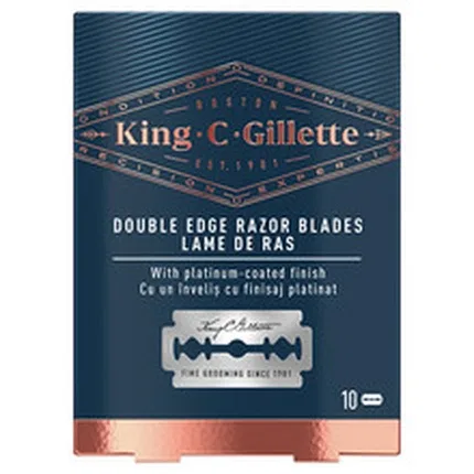 Сменные лезвия для бритвы Gillette King, 10 шт.