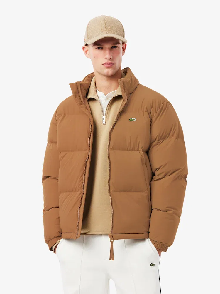 Пуховик с высоким воротником, стеганый LACOSTE