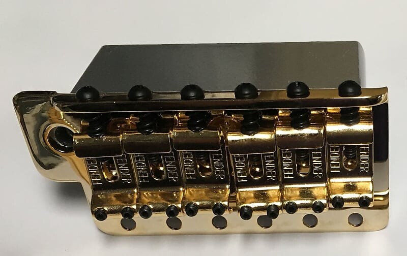 

НОВЫЙ ЗОЛОТОЙ БРИДЖ FENDER STRATOCASTER TREMOLO С ТЯЖЕЛЫМ БЛОКОМ 2 3/16" Вибрато
