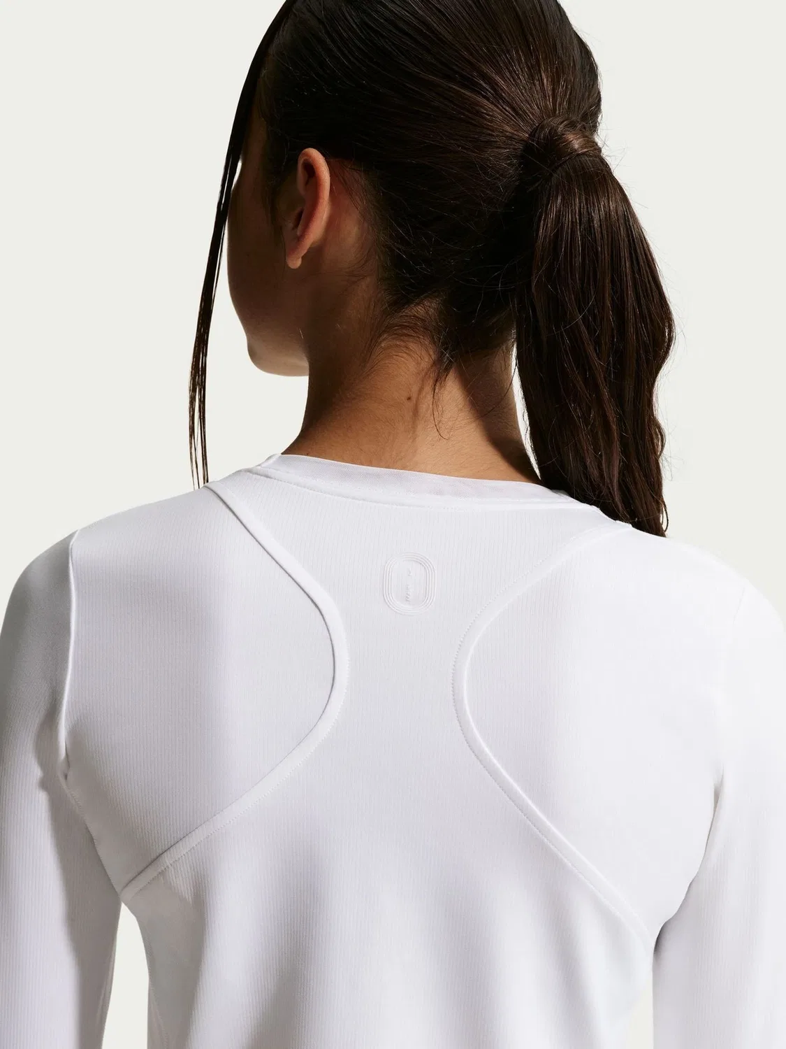 Футболка длинный рукав Mavn Dri-FIT Nike, белый — фото 4