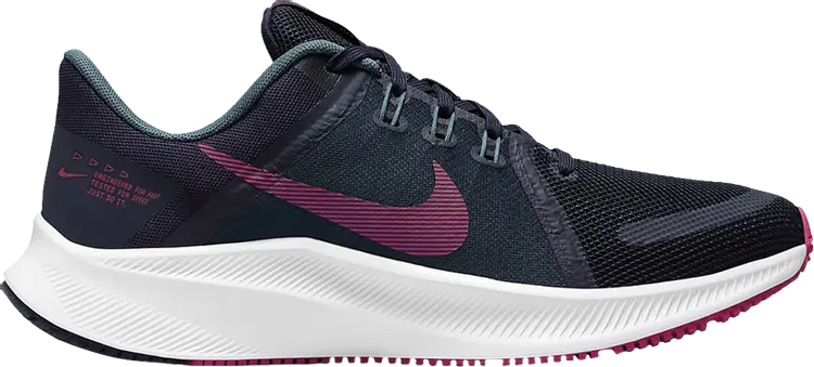 

Кроссовки Nike Wmns Quest 4 'Blackened Blue Rush Pink', синий