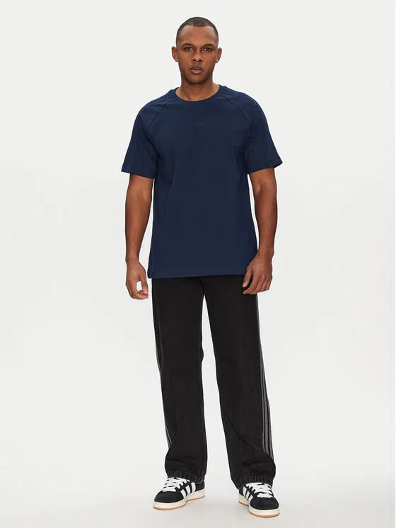 Футболка loose fit Premium Essentials Adidas, темно-синий — фото 2