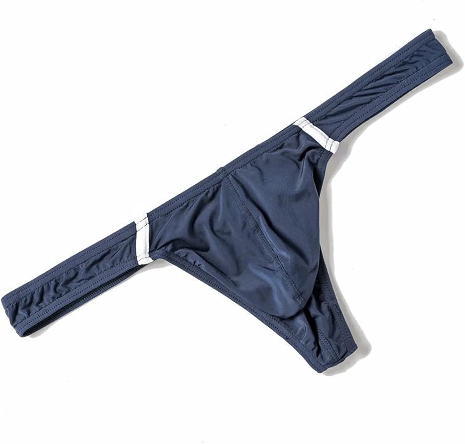Бриджи Men's Low Rise Breathable Elastic Jockstrap Underwear Athletic Supporter Stretch Bikini Lightweight U Convex Briefs, синий — фото 3