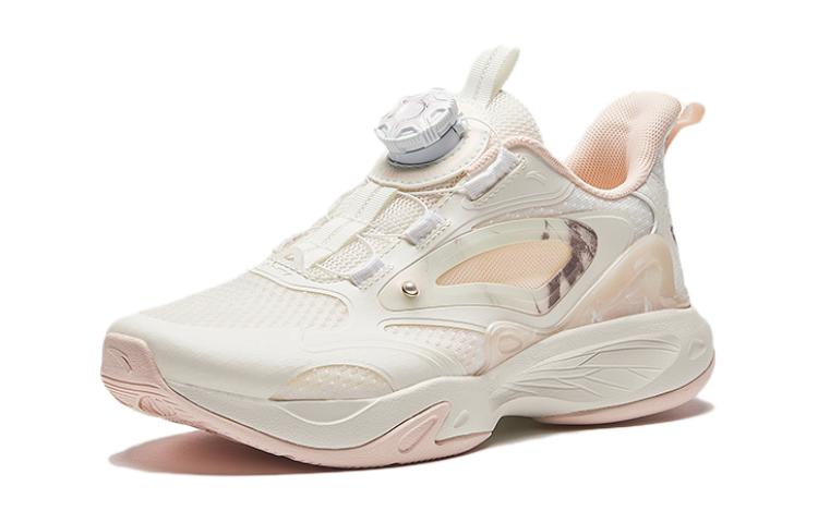 Antakids Slip Resistant Rebound Lightweight Shock Absorbers Support Low Top Kids' Running Shoes White Pink — фото 3