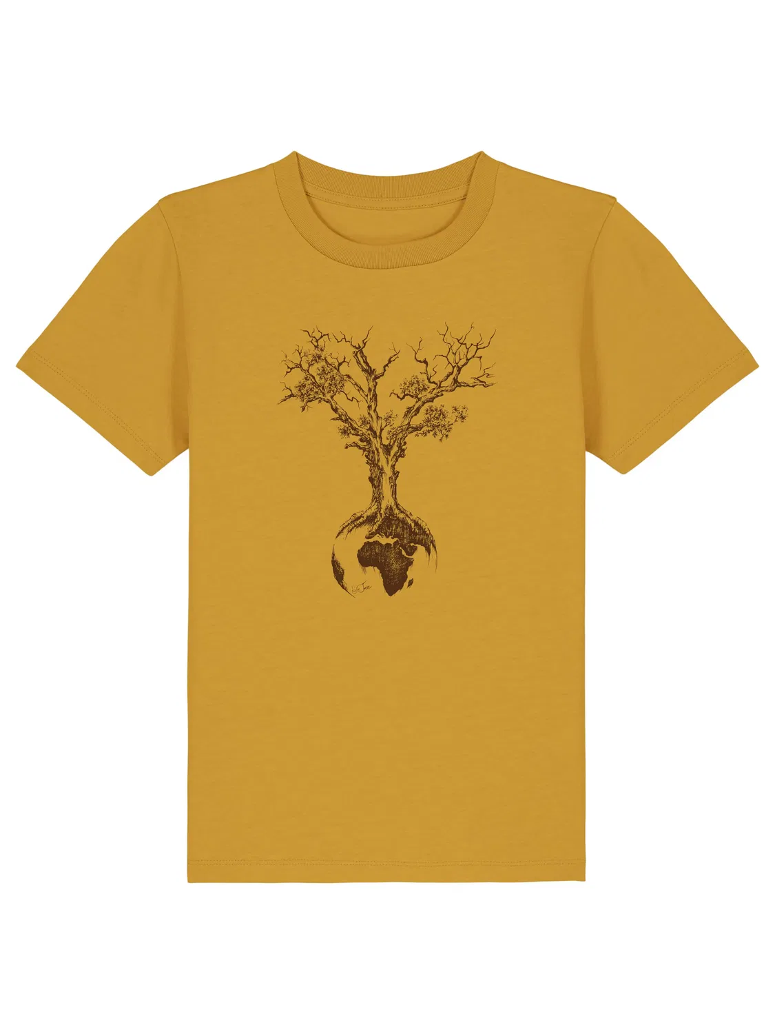 Футболка 'Weltenbaum' Life-Tree, Ochre