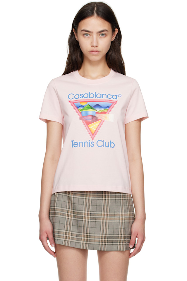 

Футболка Tennis club Casablanca, розовый