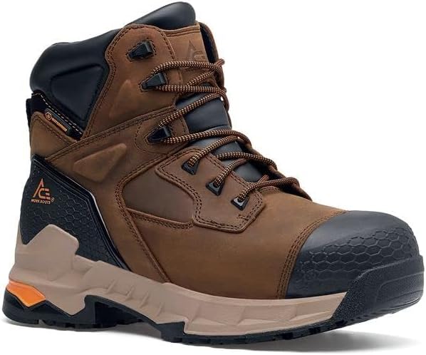 Ботинки ACE для взрослых унисекс Redrock Industrial Ace Work Boots, Brown (Ct) — фото 4