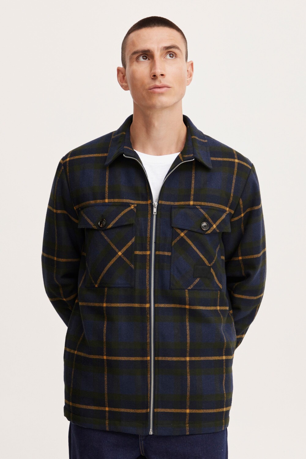 

Куртка !SOLID Hemdjacke SDDarnel JA 21107390, синий